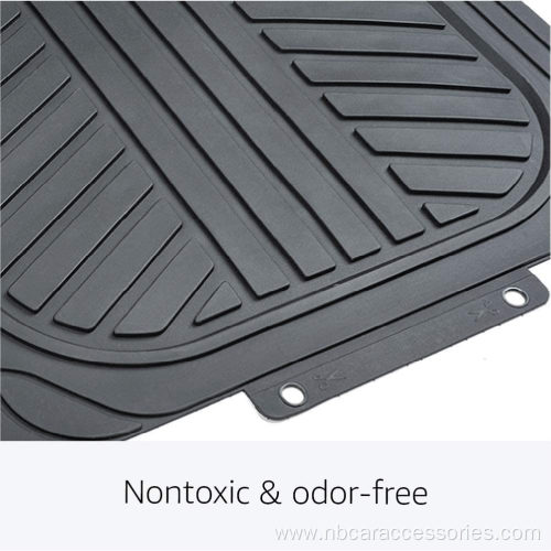 3-Piece All-Season Odorless Heavy Duty Rubber Floor Mat